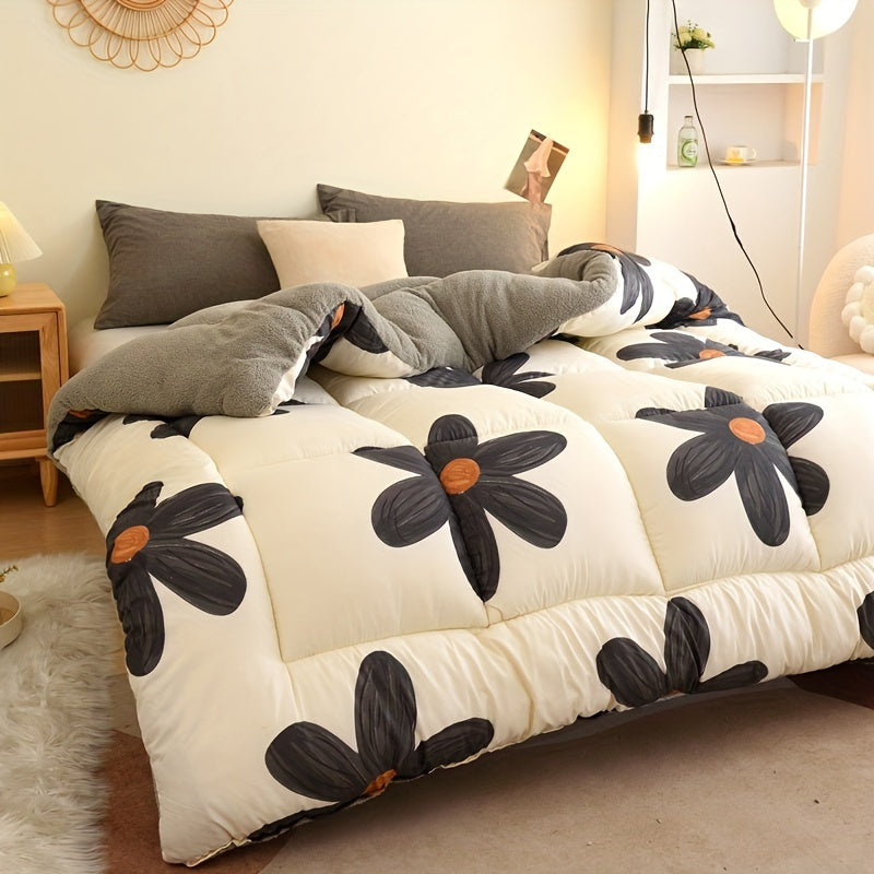 Year-Round Comforter Insert | Soft Down Substitute with Patterned Design