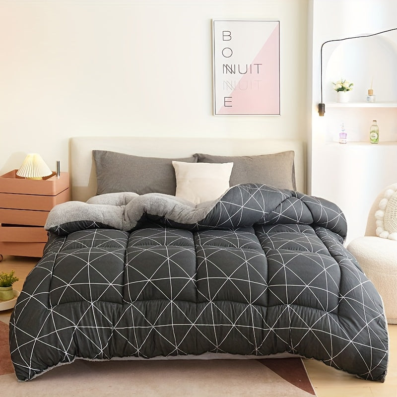 Year-Round Comforter Insert | Soft Down Substitute with Patterned Design