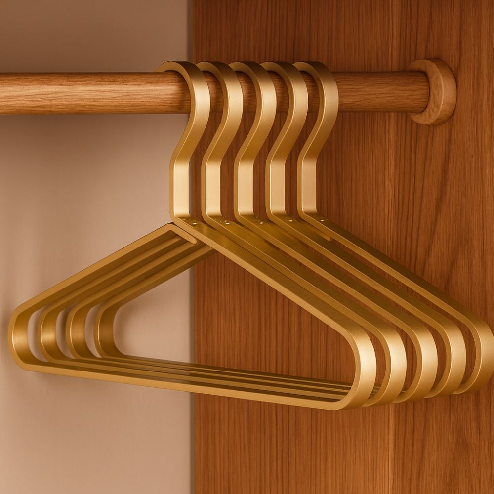 Space-Saving Slim Clothes Hangers with Non-Slip Feature for Neat Storage