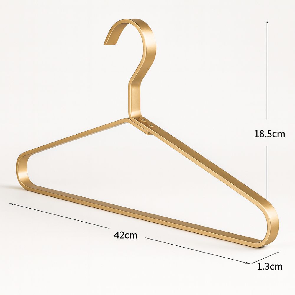 Space-Saving Slim Clothes Hangers with Non-Slip Feature for Neat Storage