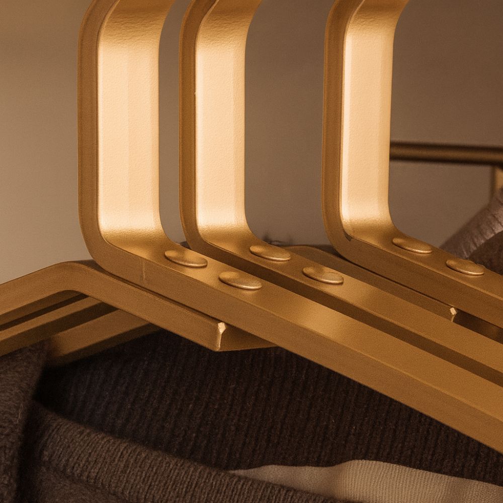 Space-Saving Slim Clothes Hangers with Non-Slip Feature for Neat Storage
