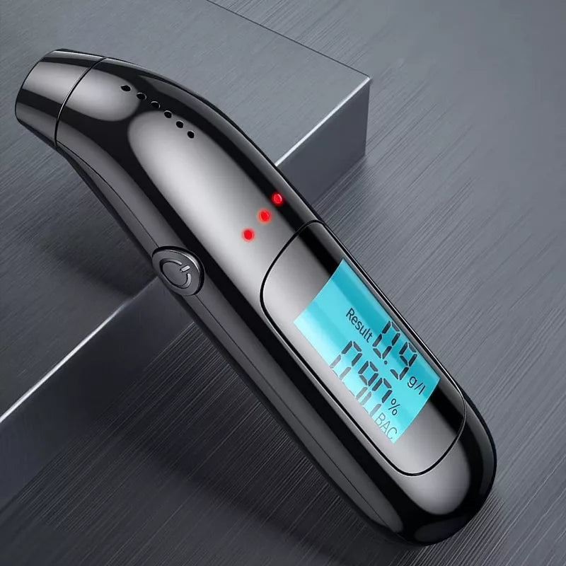 Digital Breathalyzer with LED Display - Contactless Alcohol Tester