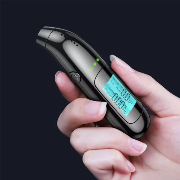 Digital Breathalyzer with LED Display - Contactless Alcohol Tester