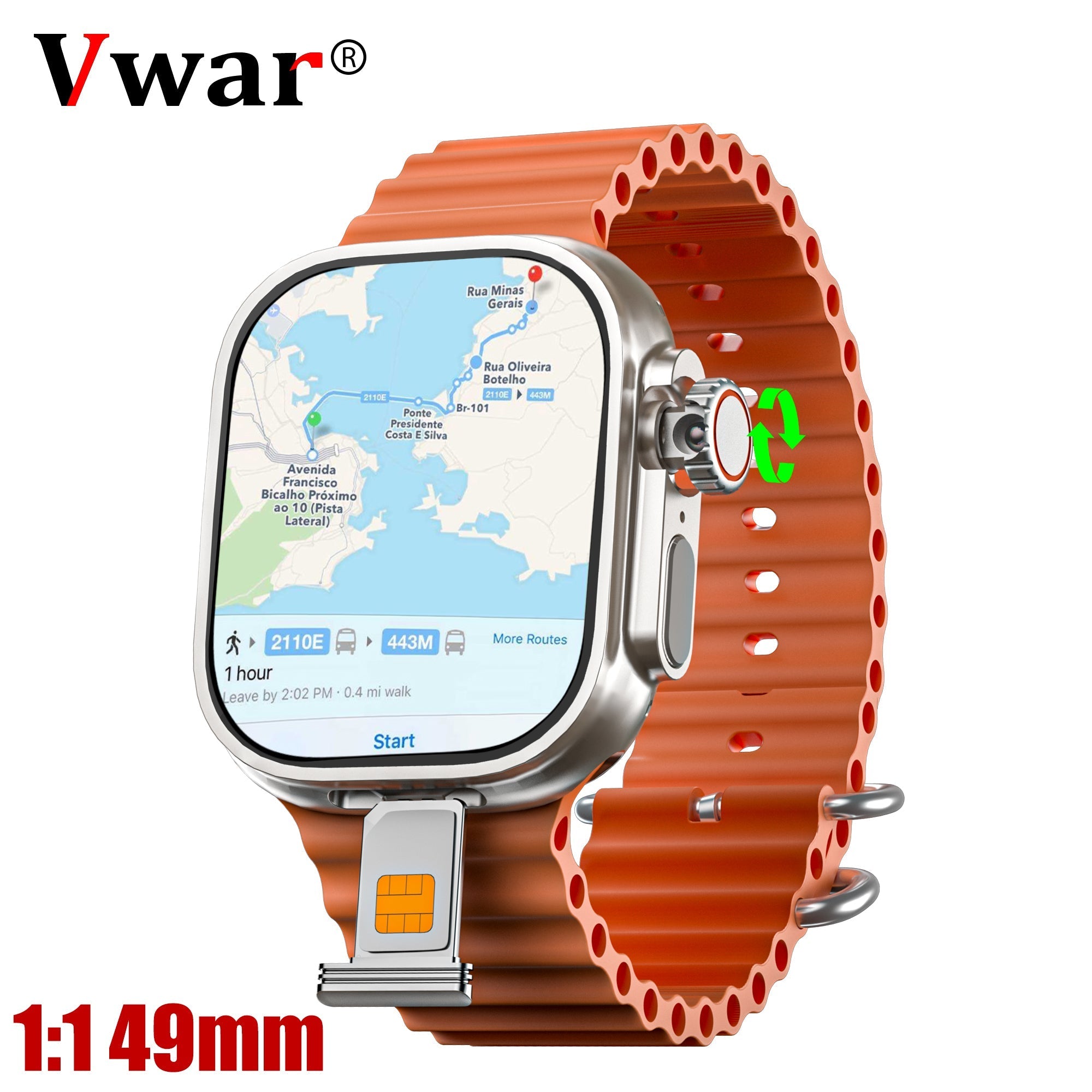4G Smartwatch with AMOLED Screen, Camera & Fitness Tracker for Daily Use
