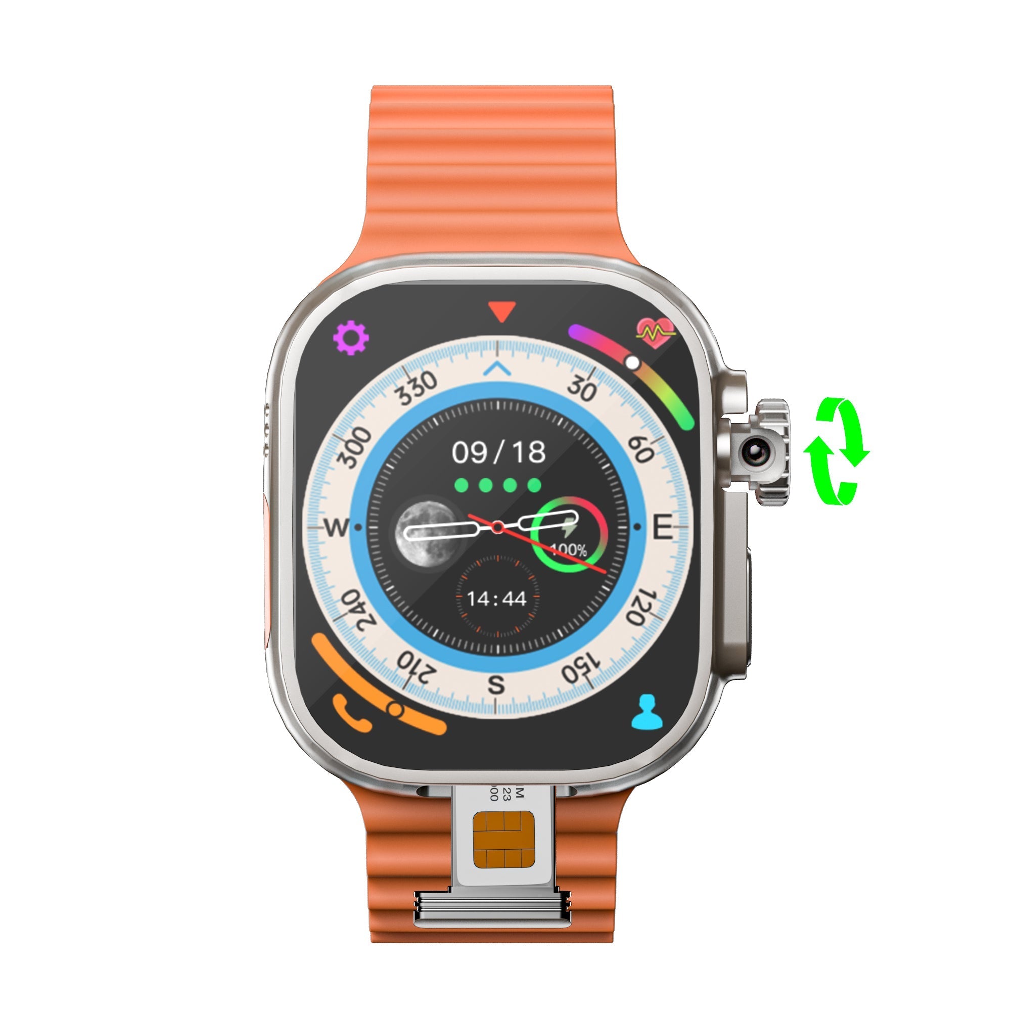4G Smartwatch with AMOLED Screen, Camera & Fitness Tracker for Daily Use