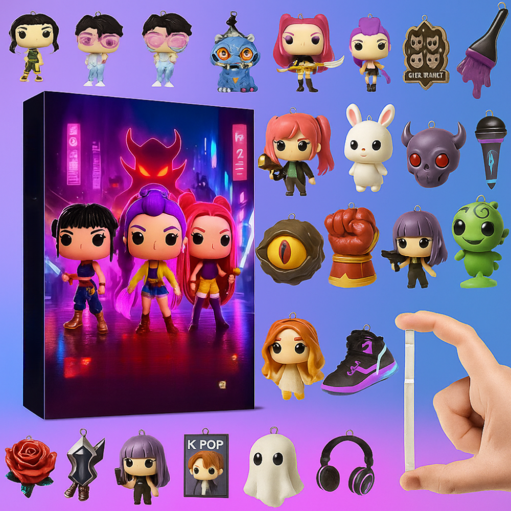 Festive Anime Countdown Box with Collectible Figures