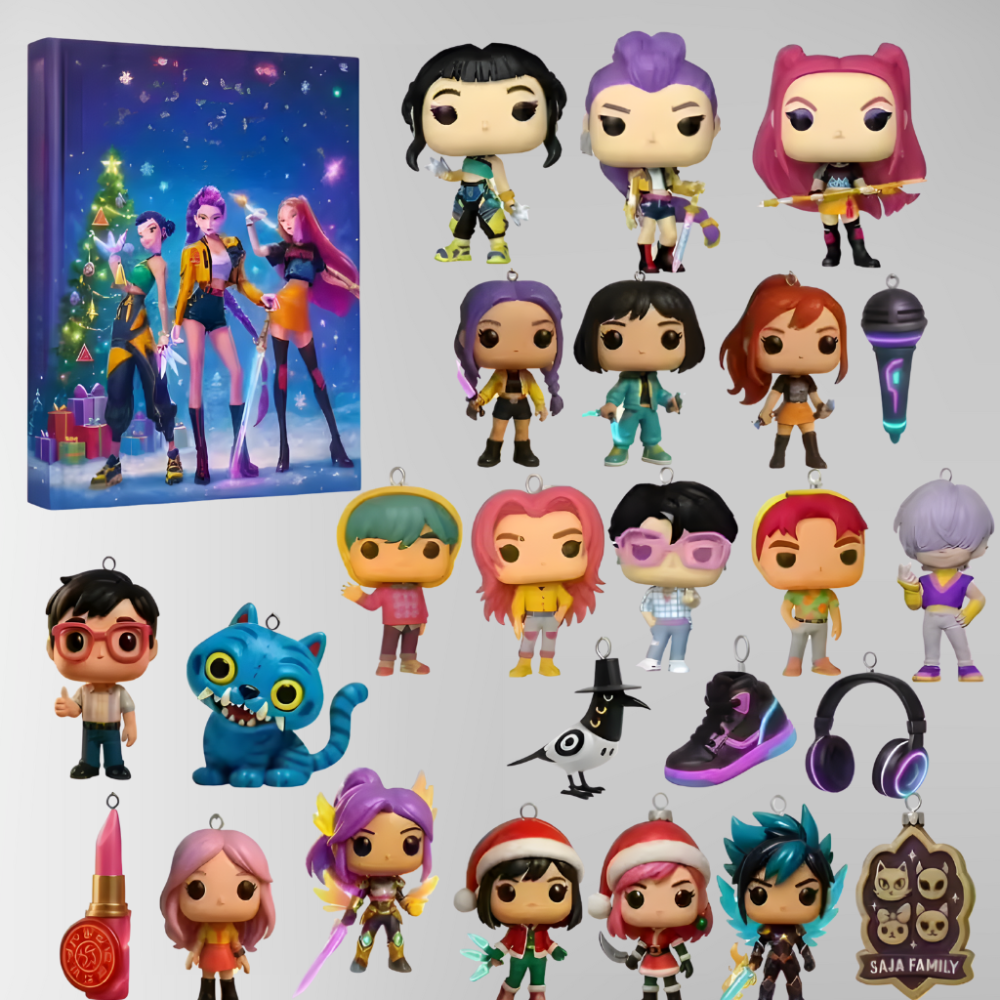 Festive Anime Countdown Box with Collectible Figures