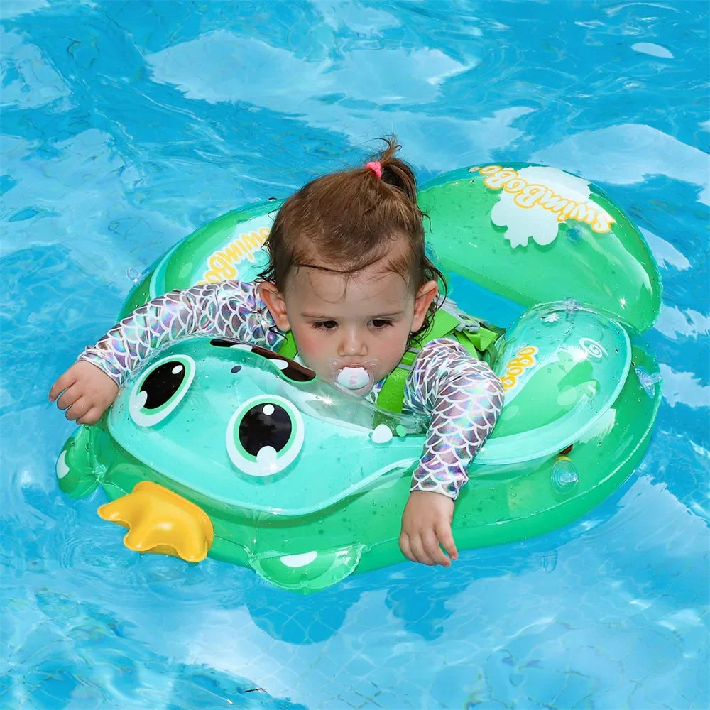 Eco-Friendly Baby Swimming Float - Safe PVC Ring for 6-36 Months