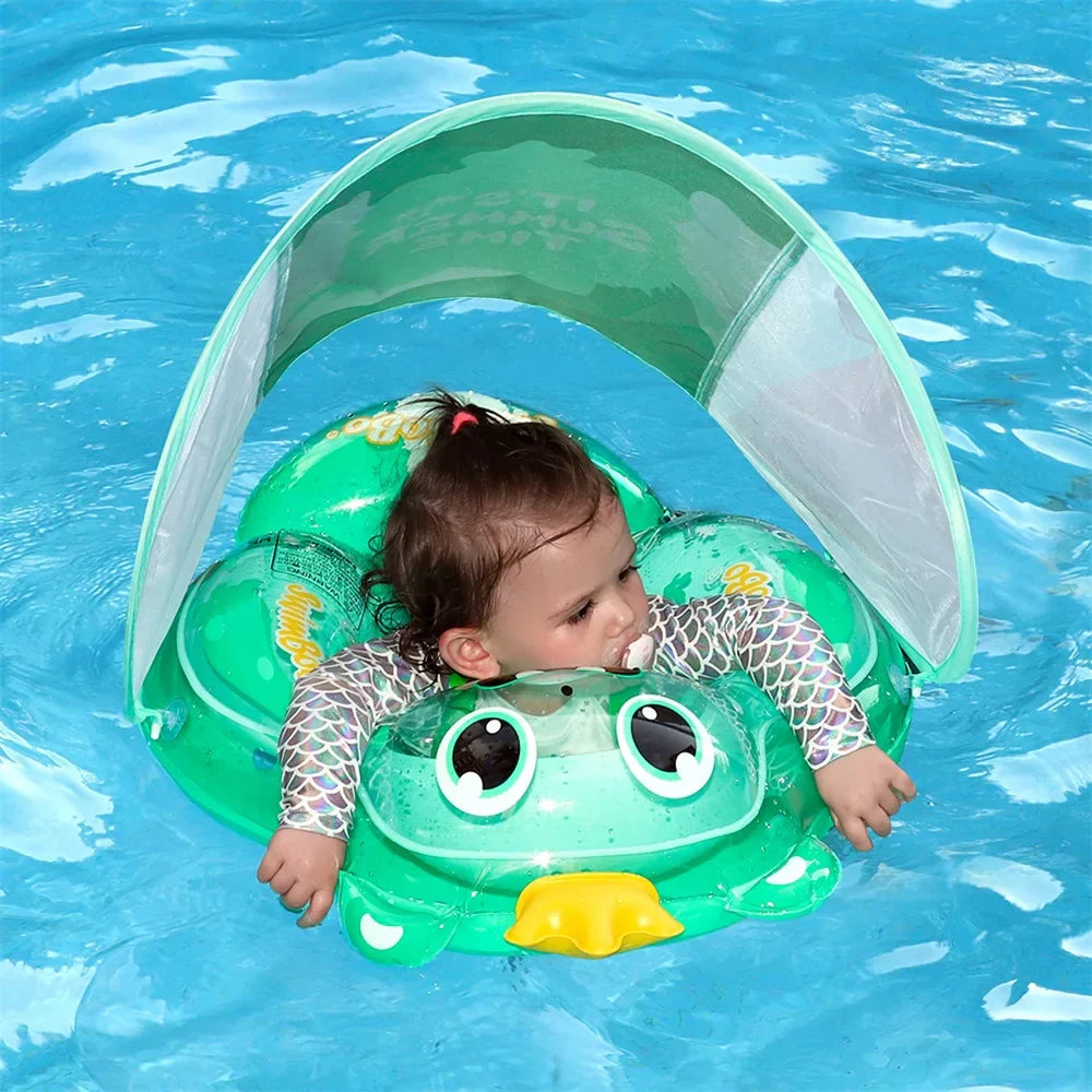 Eco-Friendly Baby Swimming Float - Safe PVC Ring for 6-36 Months