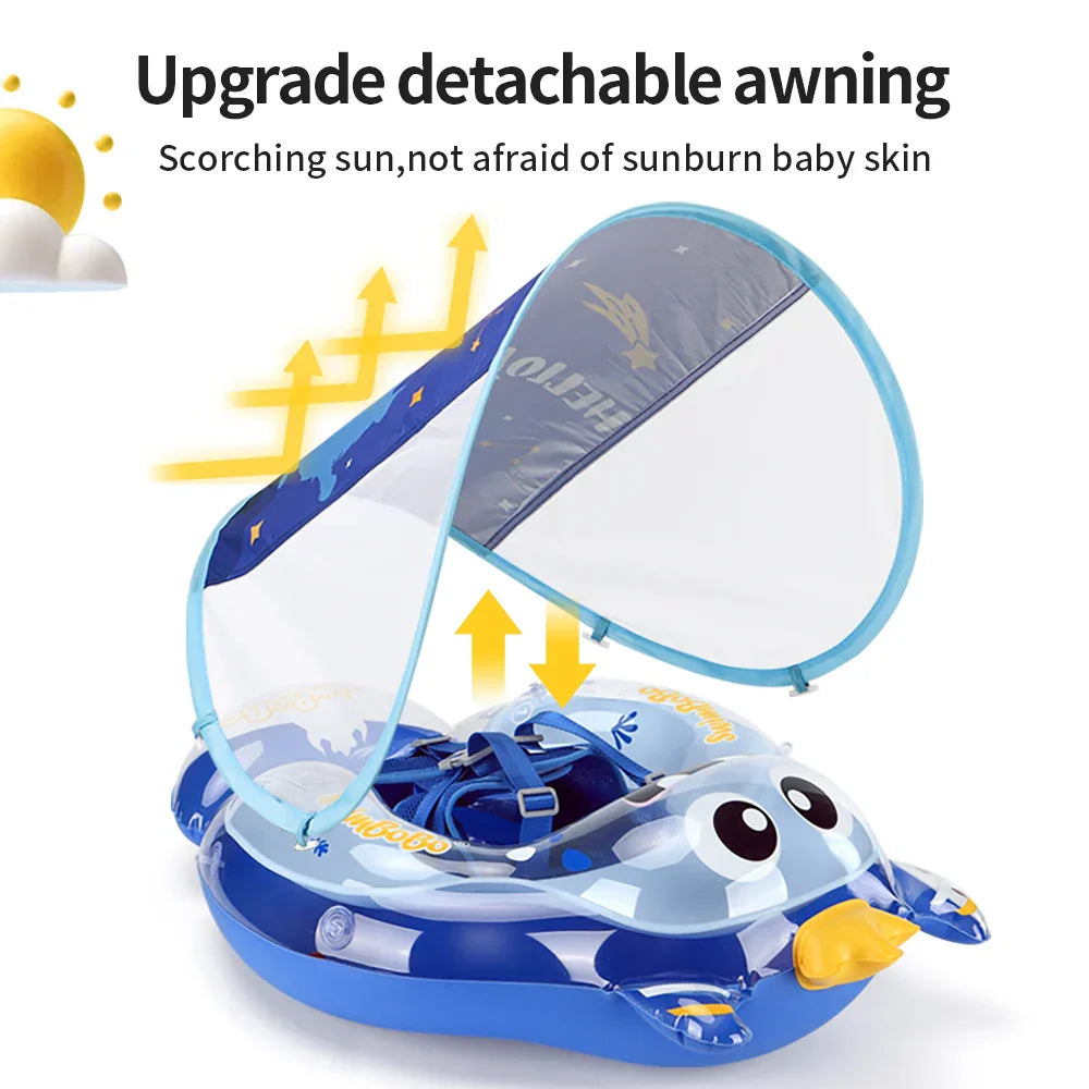 Eco-Friendly Baby Swimming Float - Safe PVC Ring for 6-36 Months