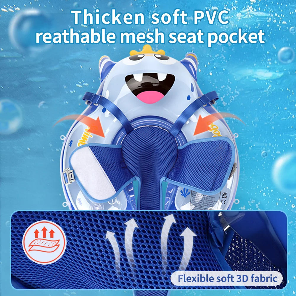 Eco-Friendly Baby Swimming Float - Safe PVC Ring for 6-36 Months