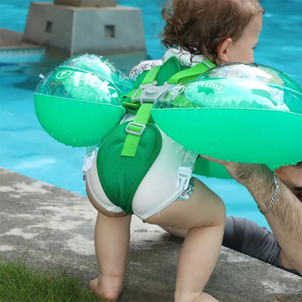 Eco-Friendly Baby Swimming Float - Safe PVC Ring for 6-36 Months