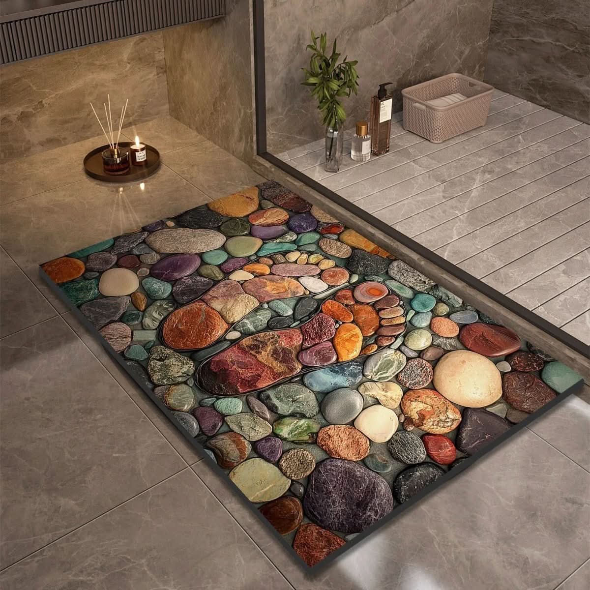 EcoDry Non-Slip Bath Mat for Safe and Comfortable Spaces