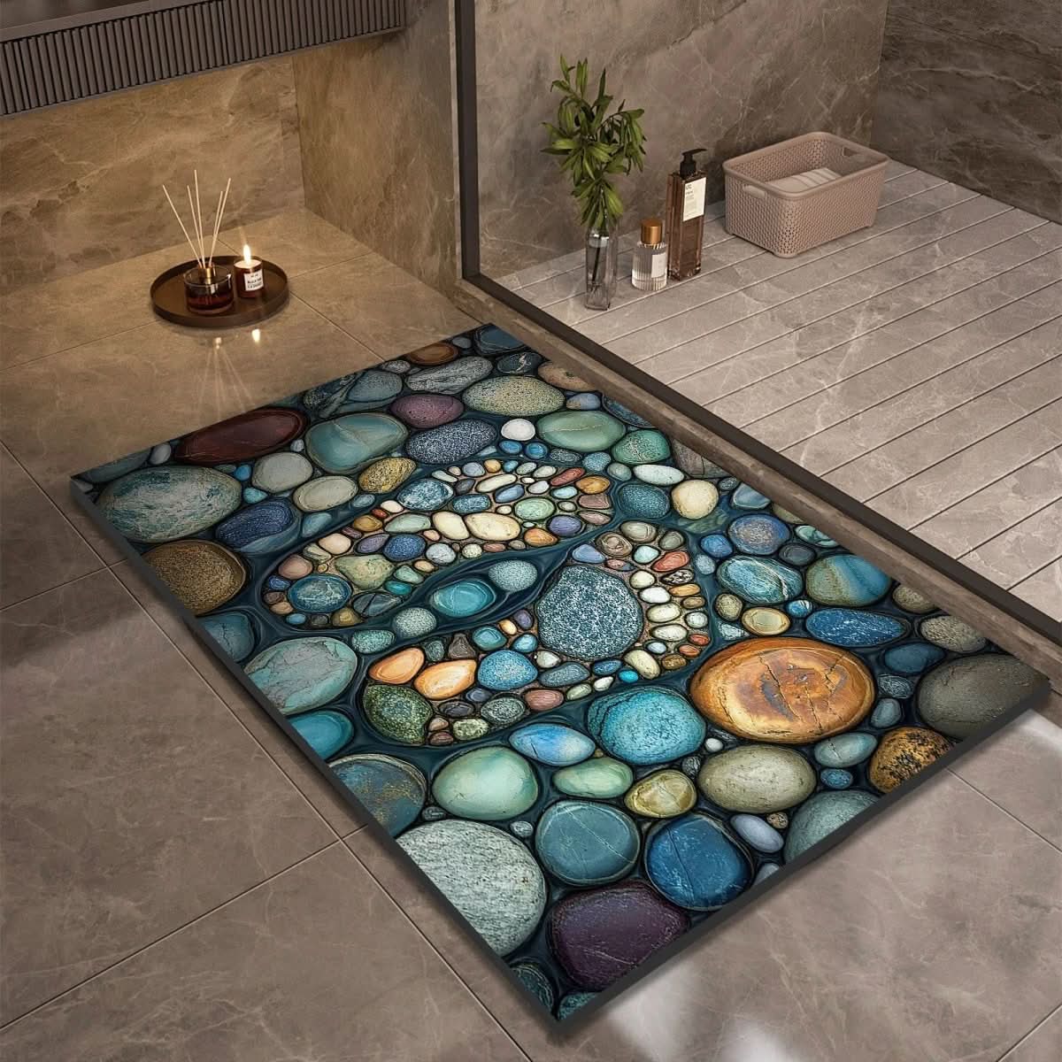 EcoDry Non-Slip Bath Mat for Safe and Comfortable Spaces