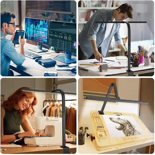 Versatile LED Desk Lamp with Adjustable Arm for Perfect Lighting