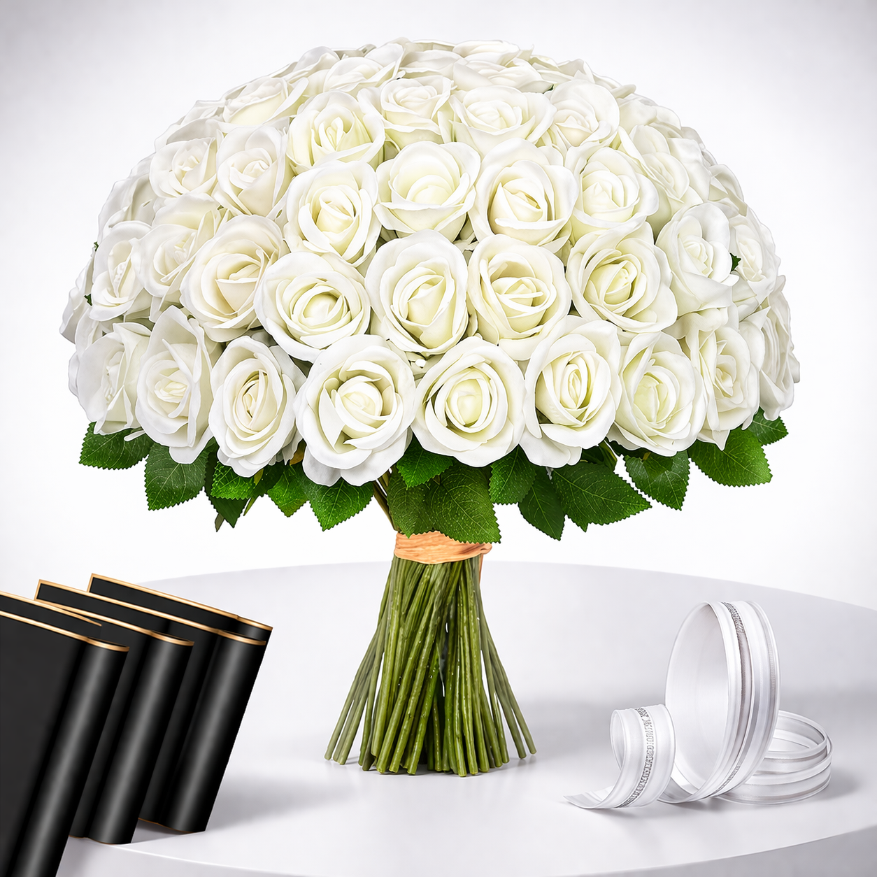 Elegant Faux Rose Bouquet for Celebrations and Gifts