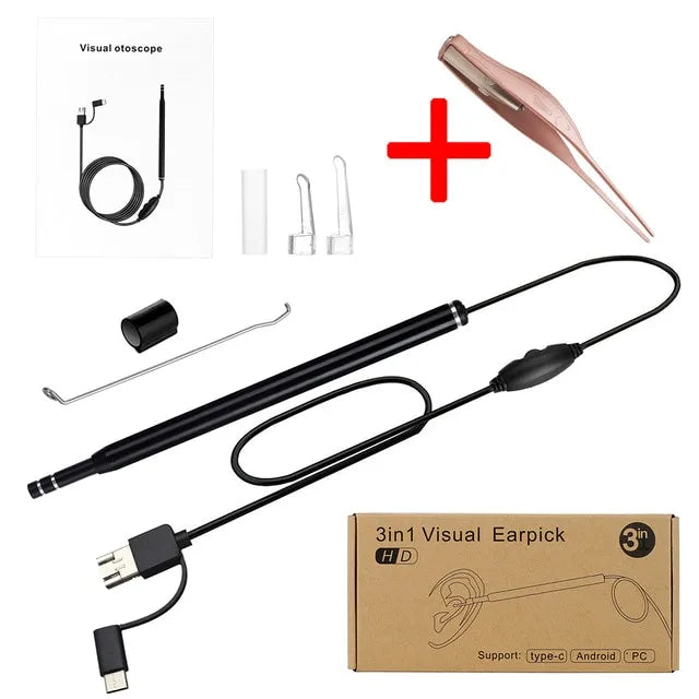 LED Light Camera Ear Inspection Endoscope - Professional Tool