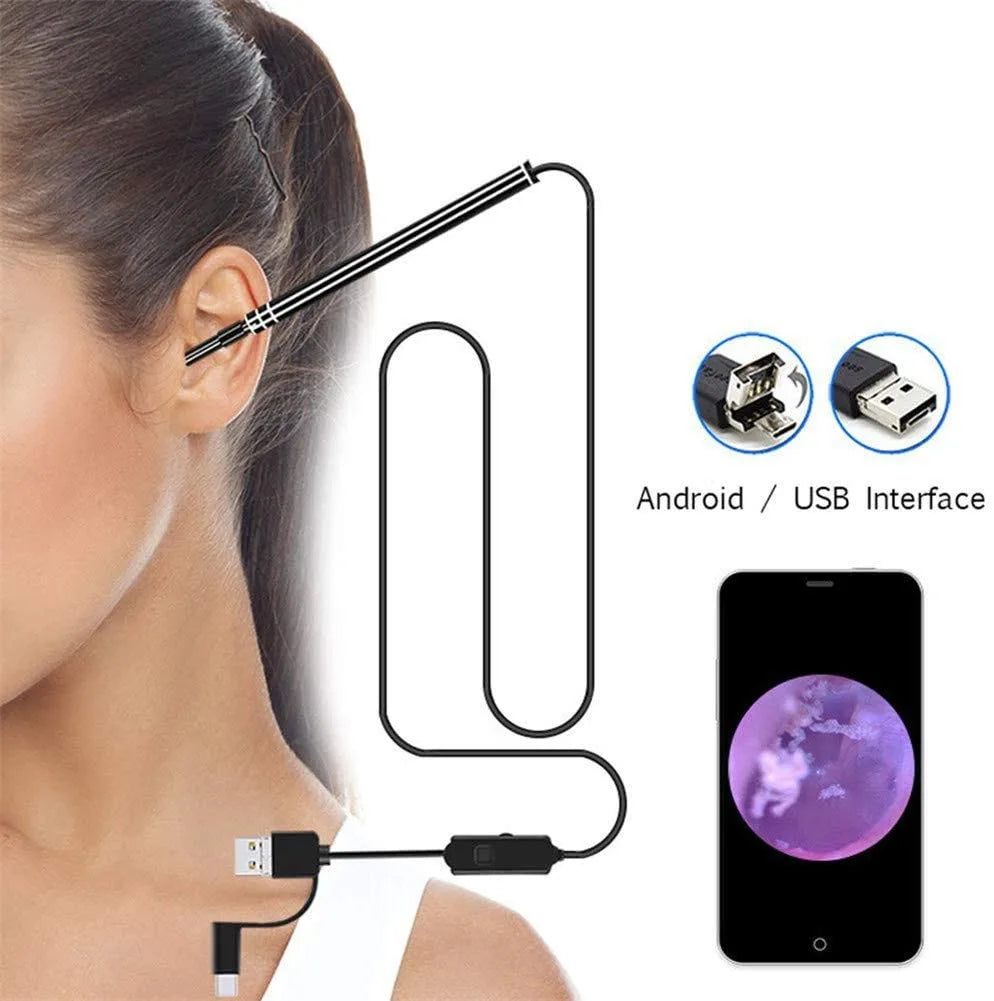 LED Light Camera Ear Inspection Endoscope - Professional Tool
