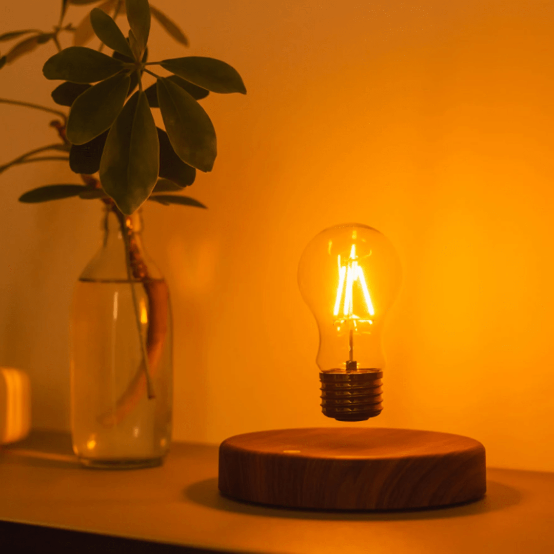 Levitating LED Light with Touch Activation and Sleek Design