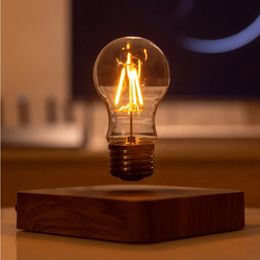 Levitating LED Light with Touch Activation and Sleek Design