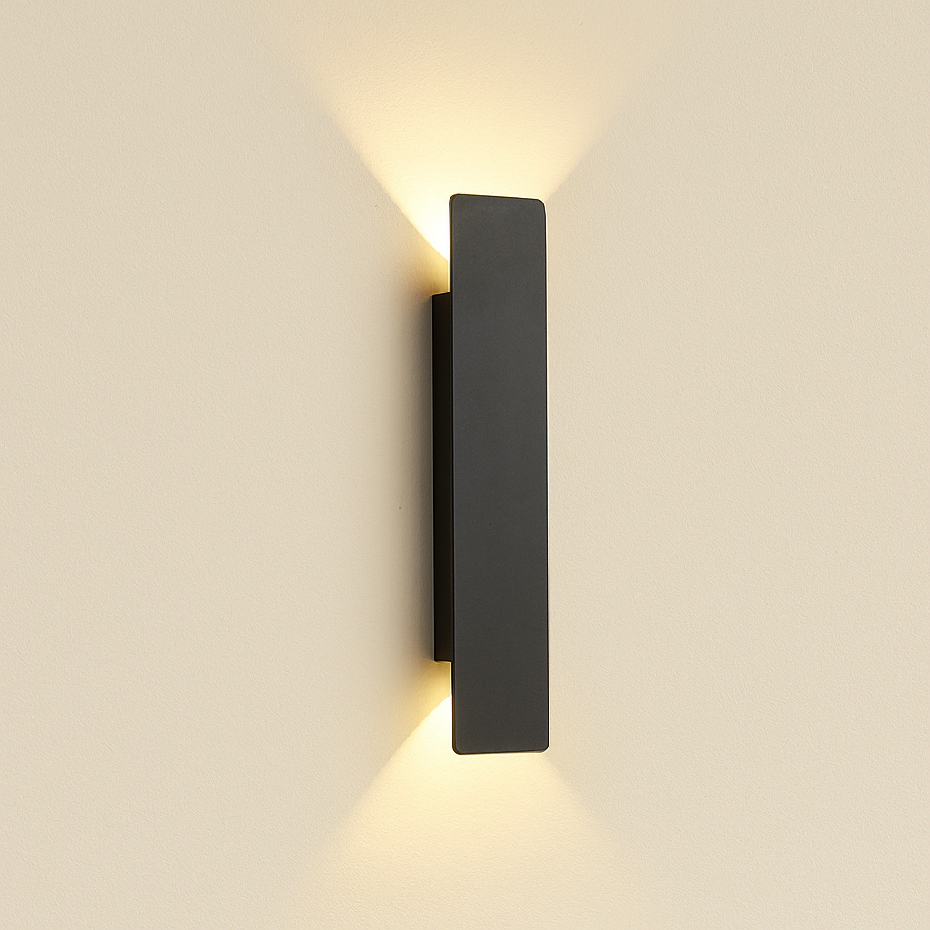 AeroGlow Modern Aluminum Outdoor Wall Light Fixture