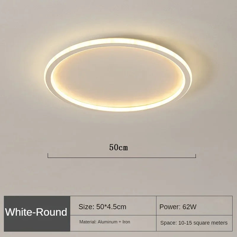 LED Ceiling Light | Scandinavian Round Design | Aluminum & Iron | 30 cm Diameter