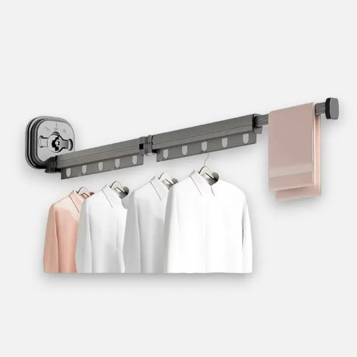 Space-Saving Wall-Mounted Drying Rack – No Drilling Needed