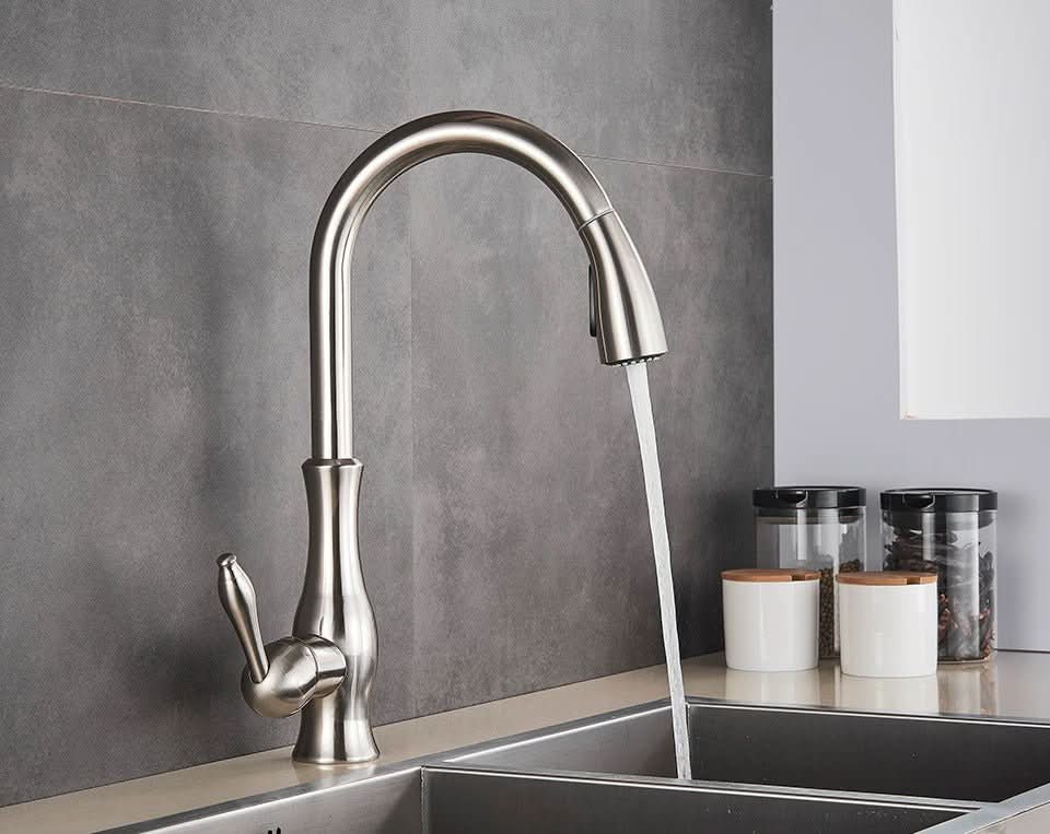 VersaFlow Adjustable Stainless Steel Kitchen Faucet for Effortless Cooking