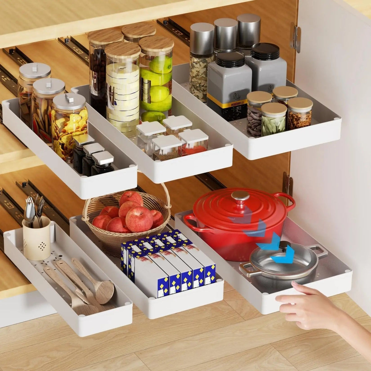 Adjustable Kitchen Organizer | Effortless Space Management