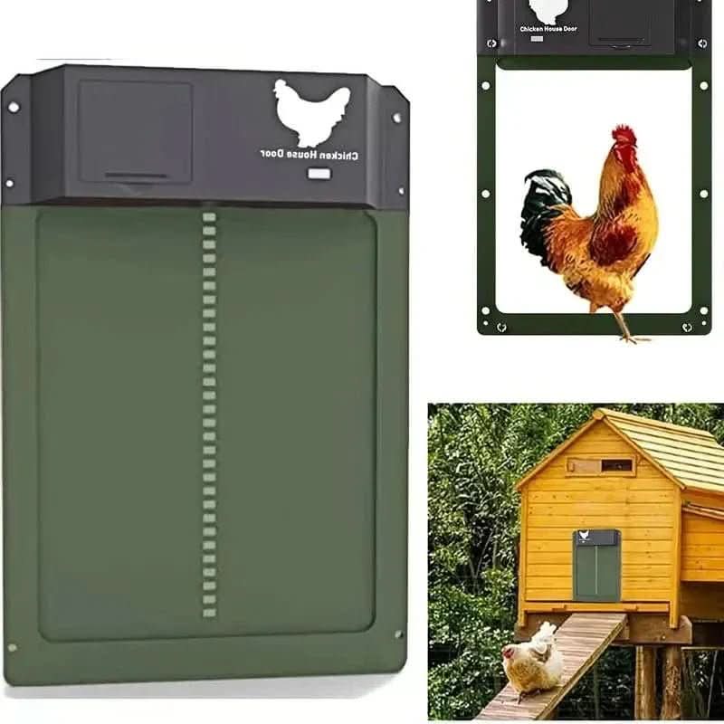 Automatic Chicken Coop Door with Light Sensor and Weather-Resistant Build