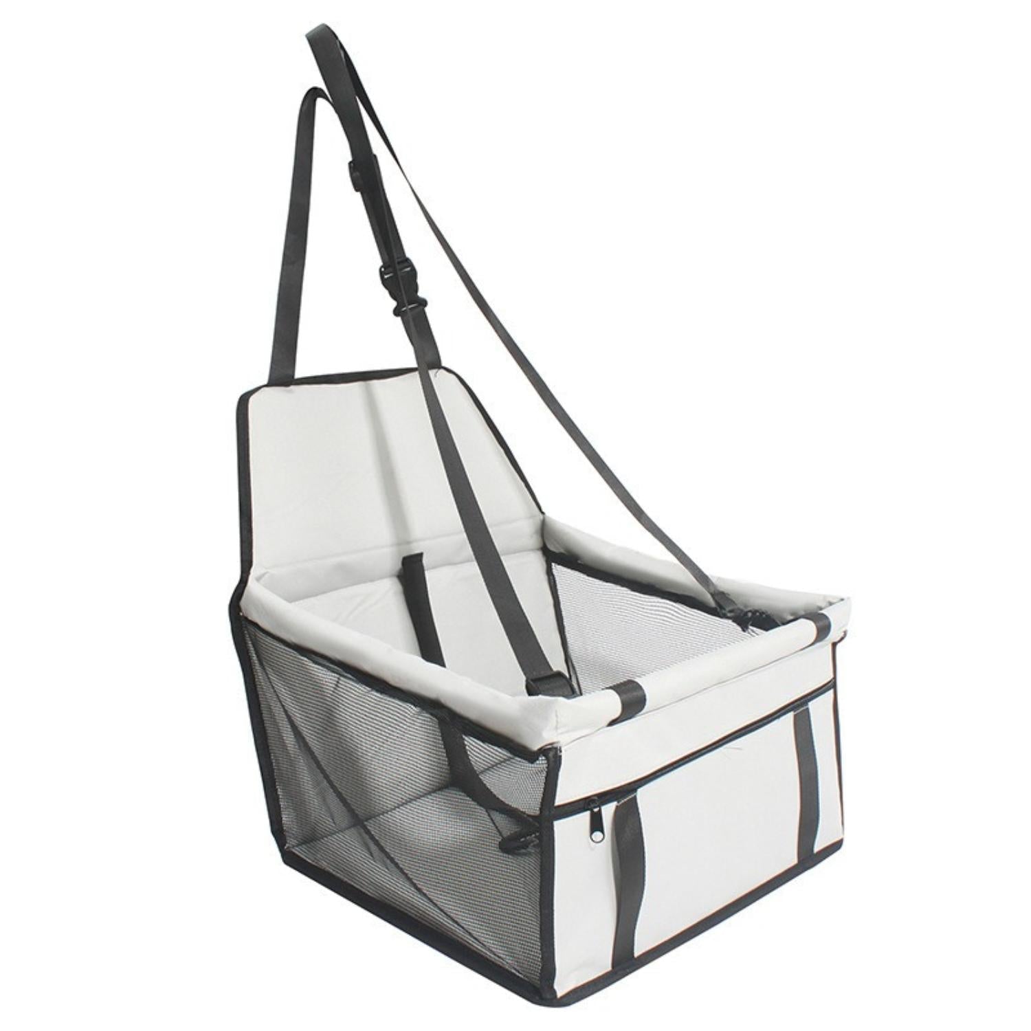 Elevated Dog Car Seat with Waterproof Material and Non-Slip Base for Safe Travel