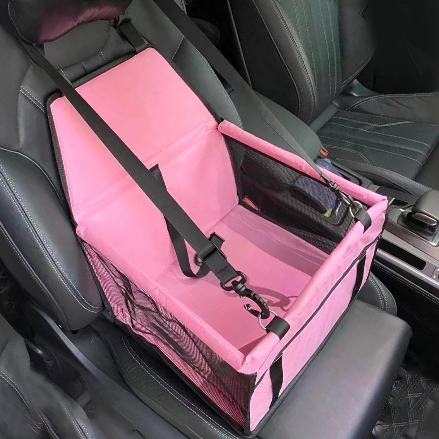 Elevated Dog Car Seat with Waterproof Material and Non-Slip Base for Safe Travel