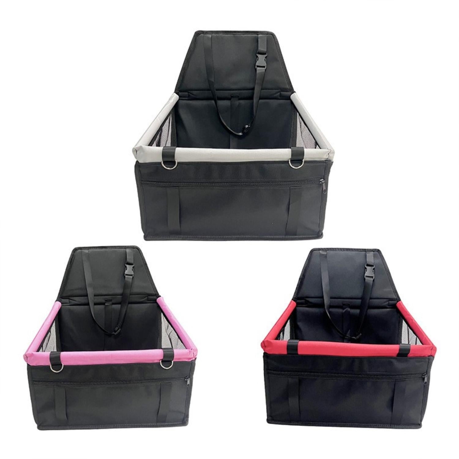 Elevated Dog Car Seat with Waterproof Material and Non-Slip Base for Safe Travel