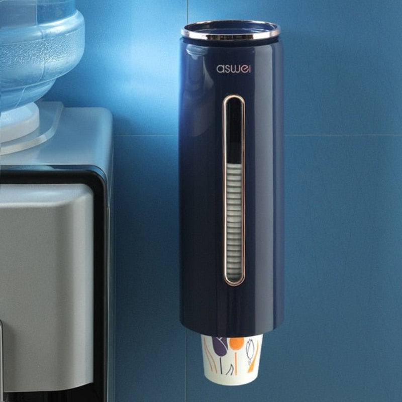 Wall-Mounted Cup Organizer - Sleek and Sanitary Solution