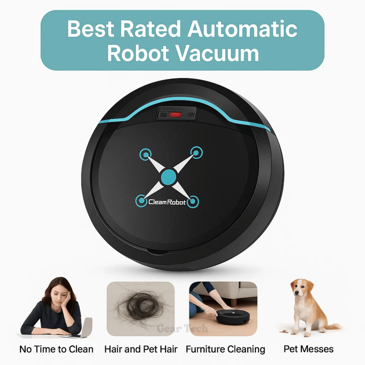 EffortlessClean Pro Robot Vacuum with Smart Navigation and Mopping