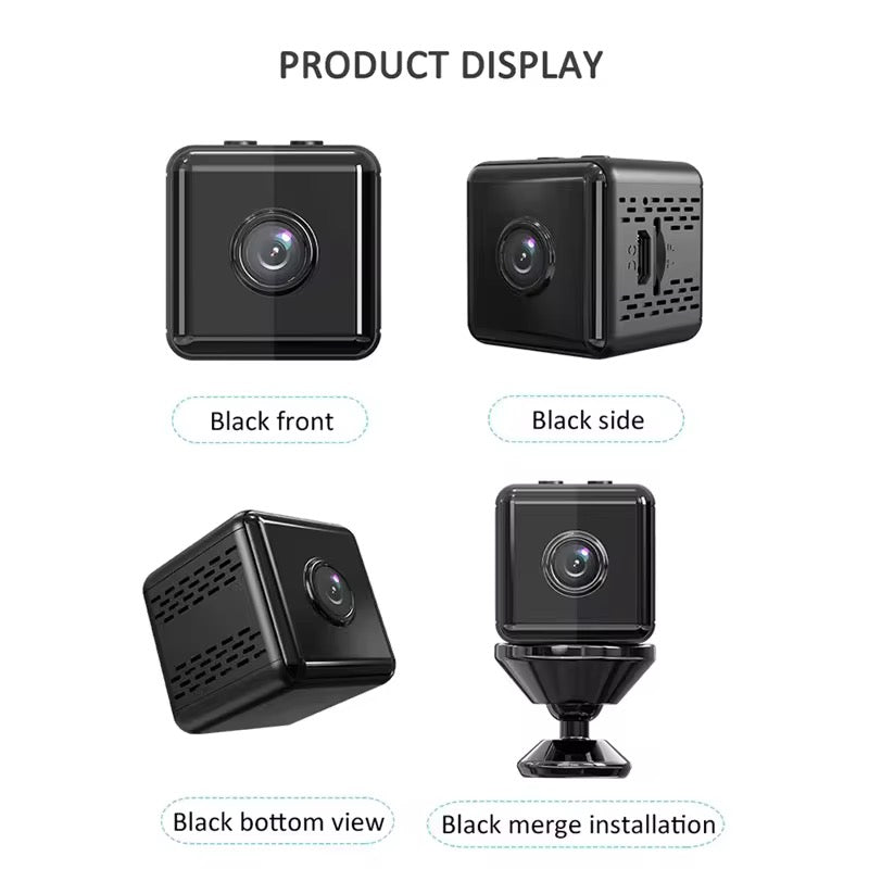 Indoor WiFi Security Camera - 1080P HD, Night Vision, 150° Viewing Angle