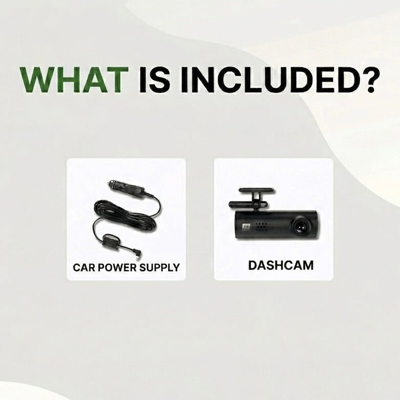 Full HD Dash Camera with 170° Wide View, Night Vision, G-Sensor, Voice Alerts, Loop Recording