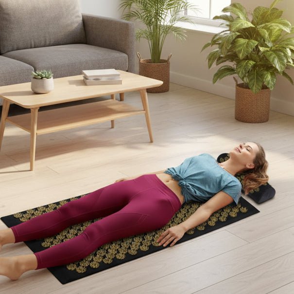 SerenityTouch Acupressure Mat and Cushion Duo for Relaxation