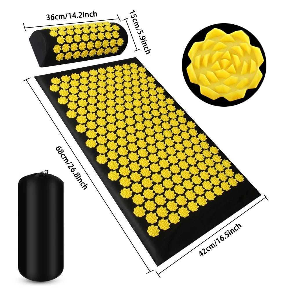 SerenityTouch Acupressure Mat and Cushion Duo for Relaxation