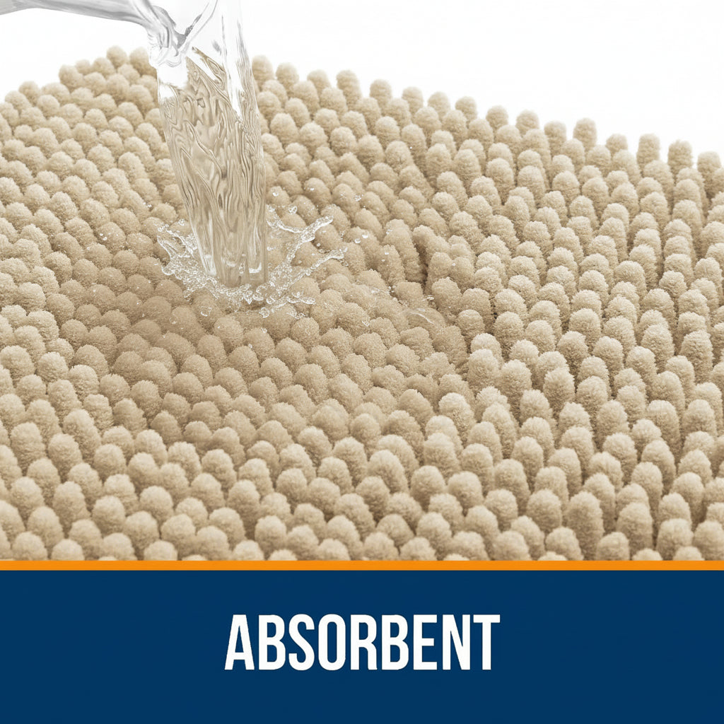Ultra-Absorbent Non-Slip Bath Mat for Ultimate Comfort
