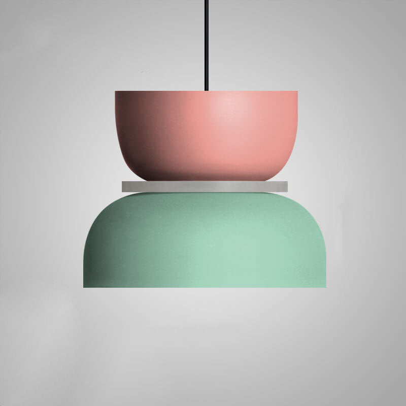 LED Pendant Lamp | Colorful Nordic Macaron Design | Metal Shade | Energy Saving