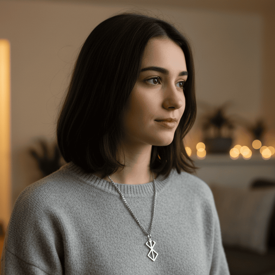 ValorEdge Strength Rune Stainless Steel Pendant