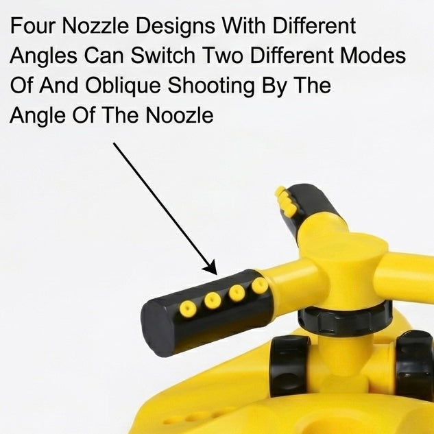 360-Degree Rotating Garden Sprinkler with 4 Adjustable Nozzles