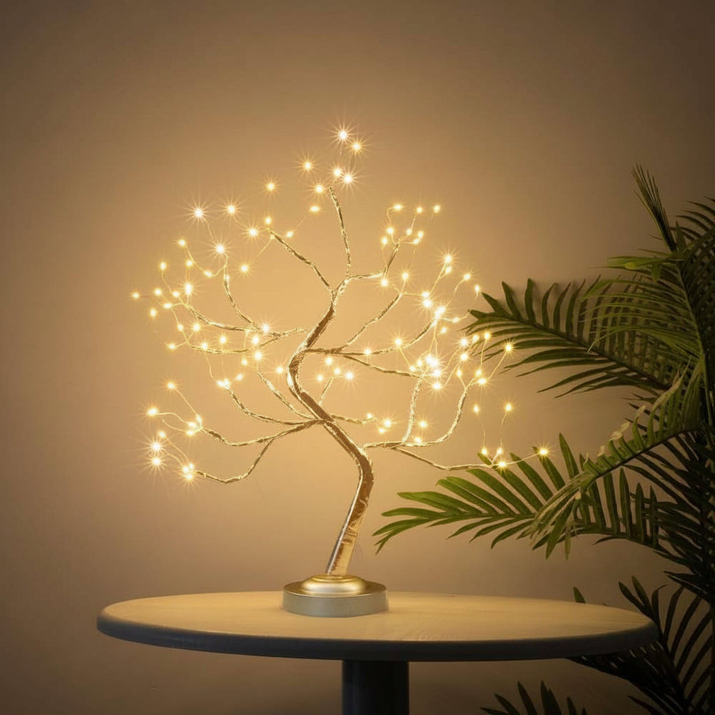 Elegant Tree-Inspired Table Lamp with Soft LED Lighting