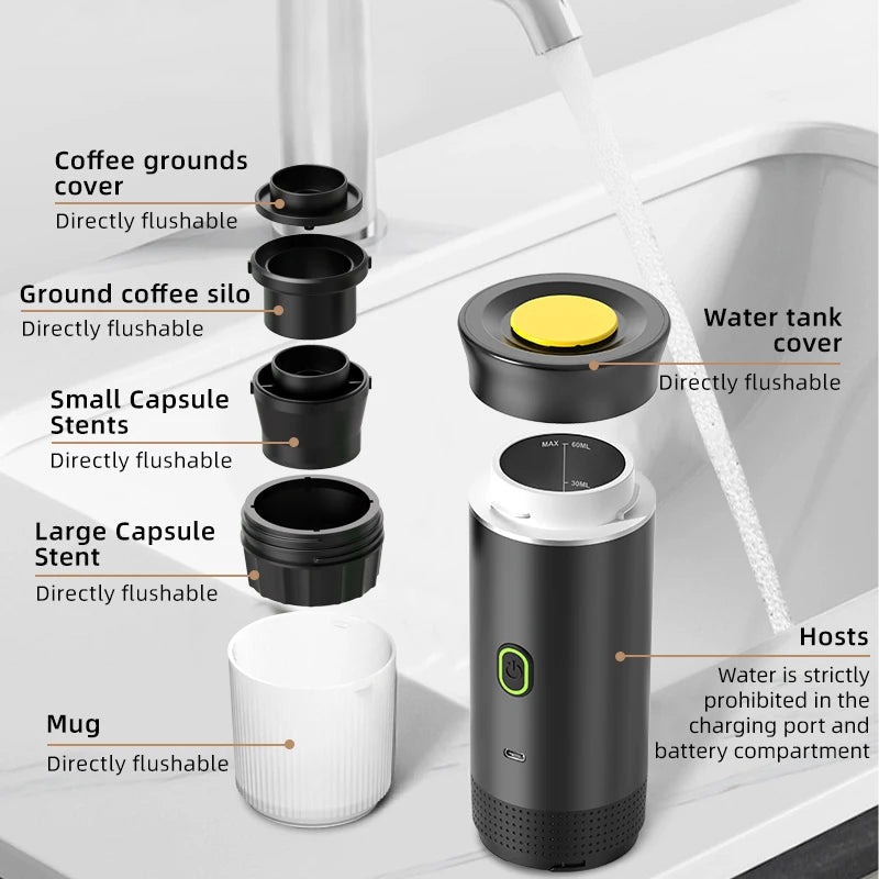 EspressoMaster Portable 3-in-1 Machine for Perfect Brews