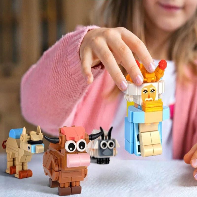 Joyful Countdown Nativity Building Set for Families - 24 Blocks