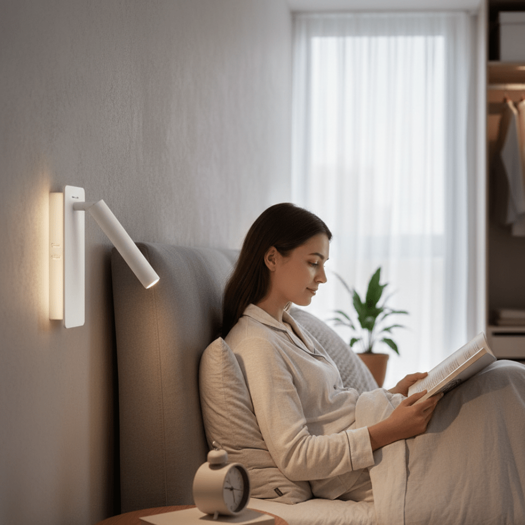 FlexiGlow Adjustable LED Lamp for Cozy Bedroom Lighting