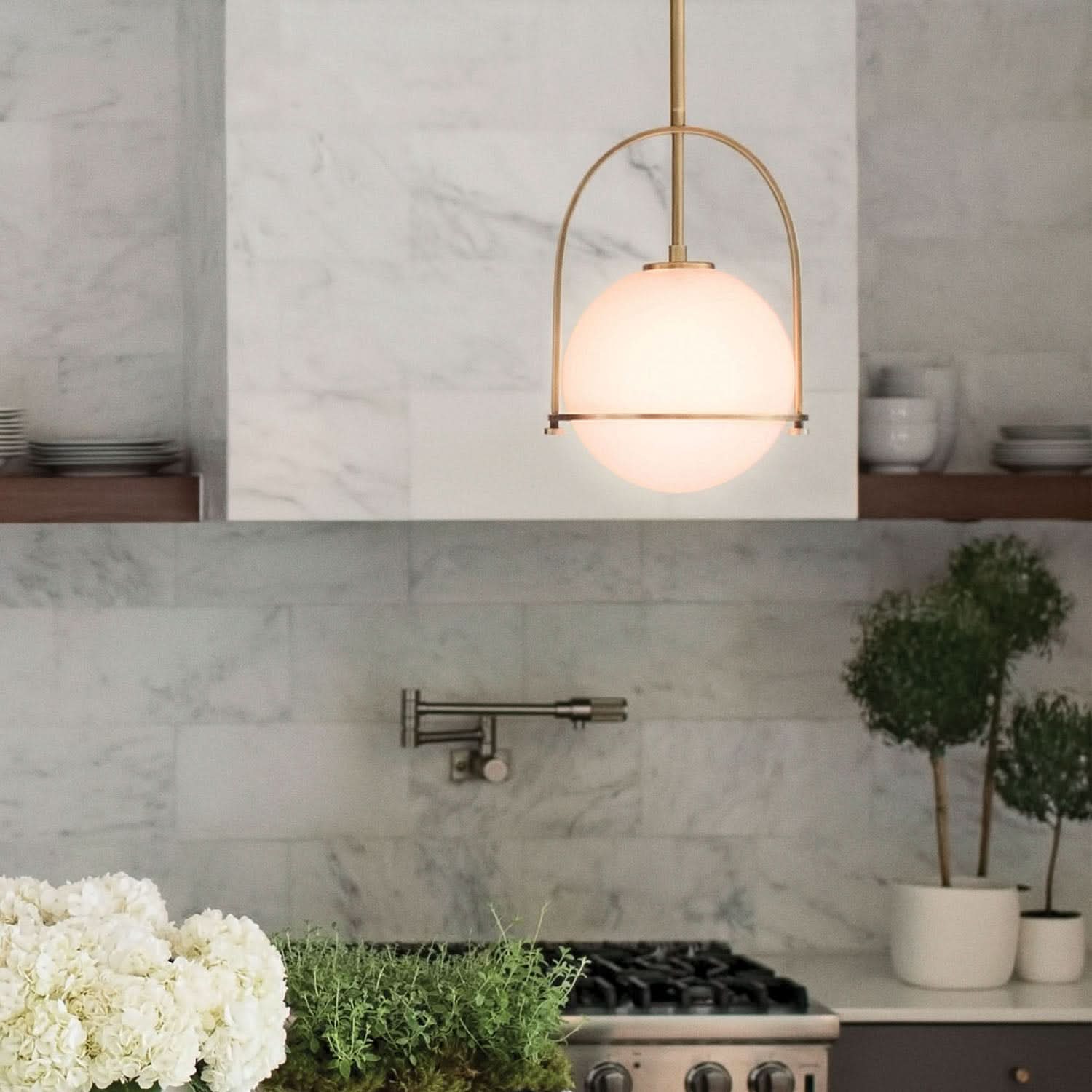 Elysian Opal Glass Pendant Light for Stylish Interiors