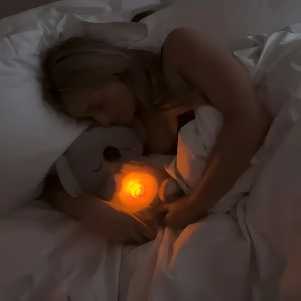 Comforting Cuddle Bear: Sleep Companion with Soothing Light