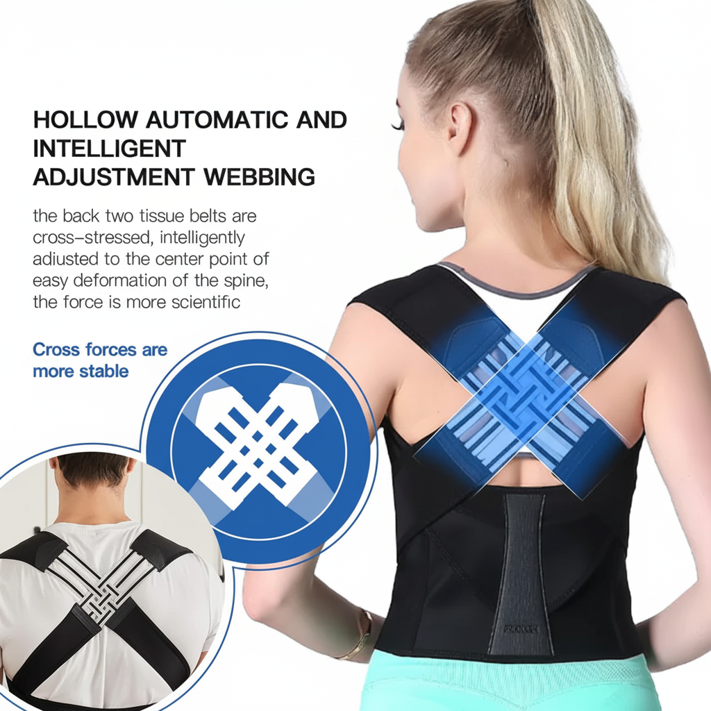 Versatile Upper Back Support Brace for Enhanced Posture